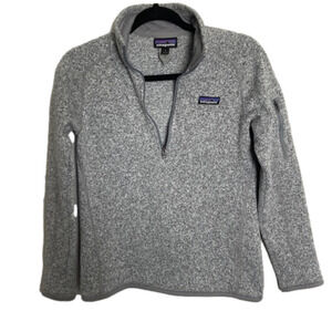 PATAGONIA better sweater quarter zip grey size small